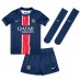 Maglie da calcio Paris Saint-Germain Bradley Barcola #29 Prima Maglia Bambino 2024-25 Manica Corta (+ Pantaloni corti)